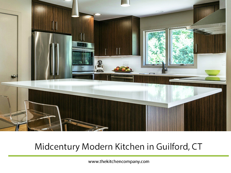 Midcentury modern kitchen in Guilford, CT